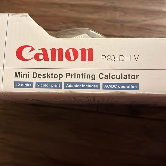 Canon Mini Desktop Printing Calculator P23-DHV 12 Digits 2 Color - Picture 3 of 8
